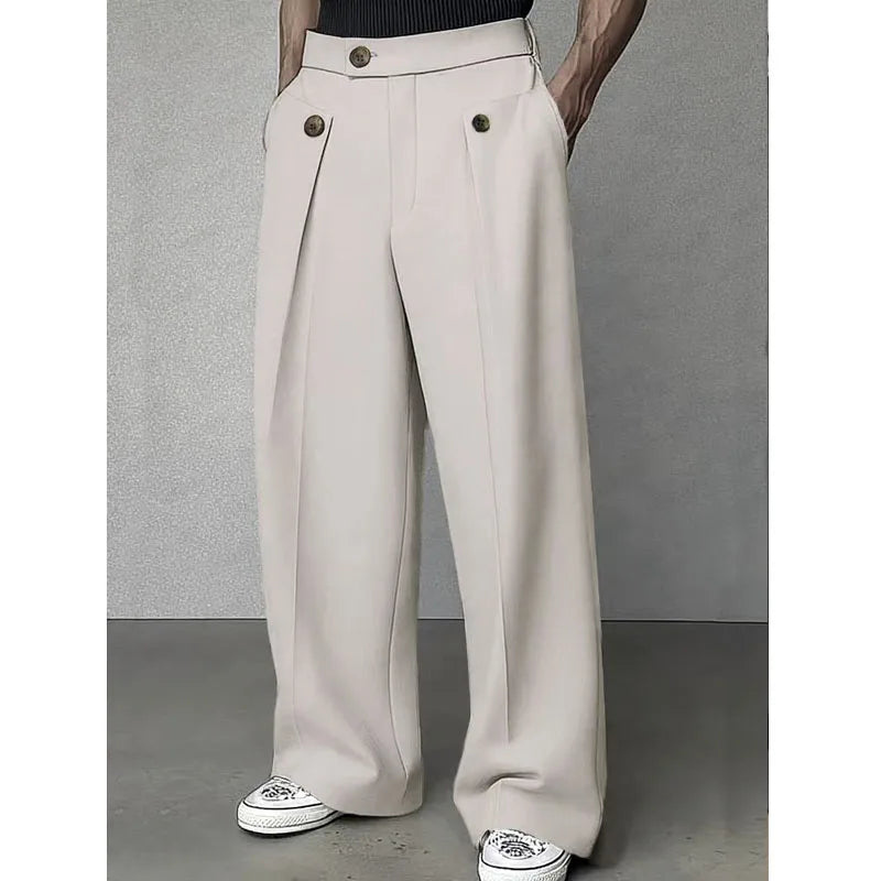 Pantalon de costume homme coupe large – CLEVI Paris