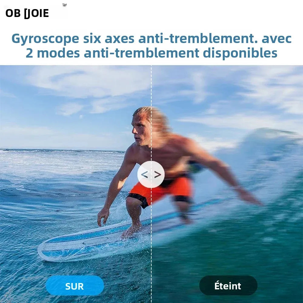Mini Caméra d'Action 4K – Capteur Sony IMX179 Anti-Shake Écran IPS 0,96" WiFi App Micro Ext. Sport Voyage – CLEVI Paris