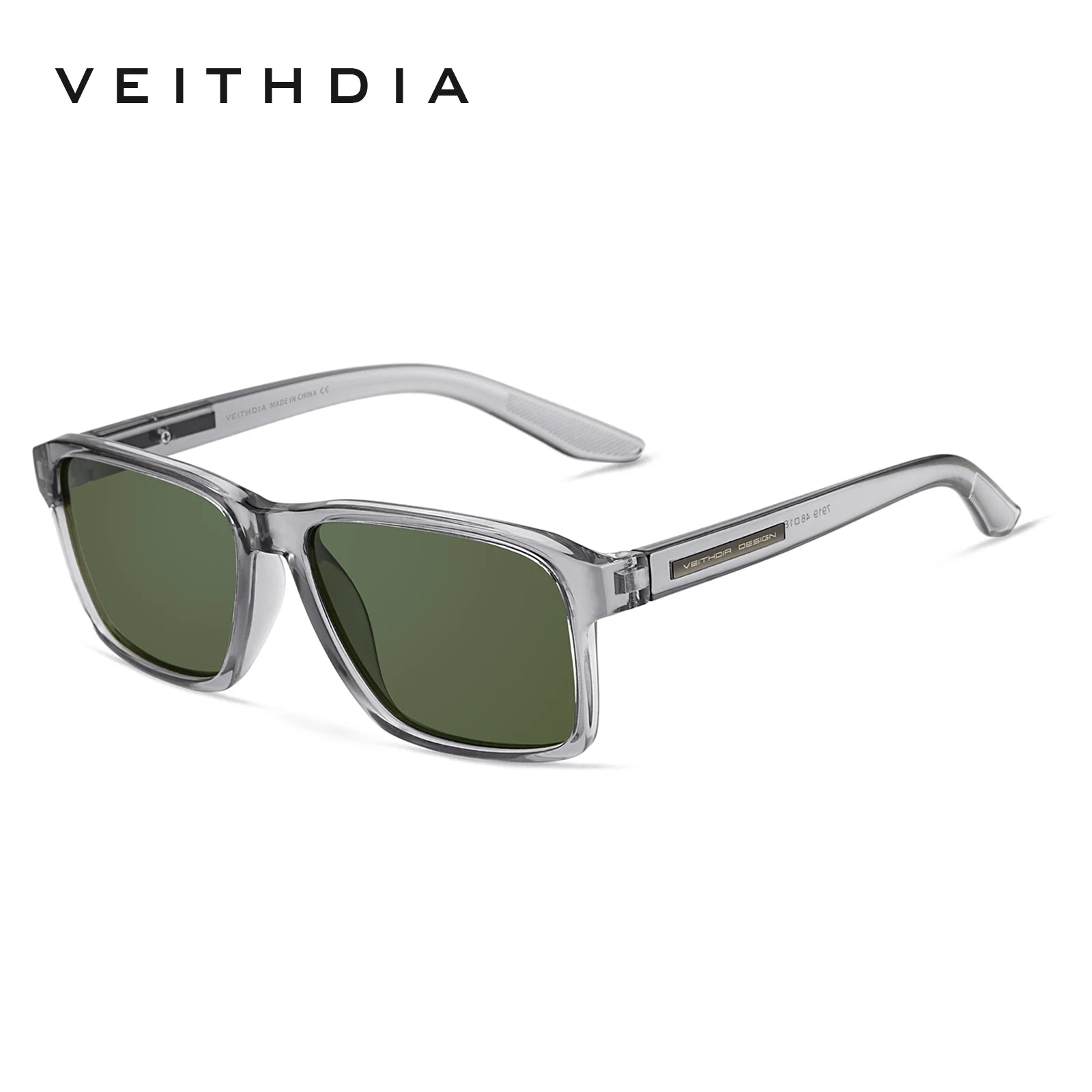 Lunettes de Soleil Polarisées Carrées TR-90 – Verres TAC Photochromiques Miroir Anti-Reflets UV400 Sport – CLEVI Paris