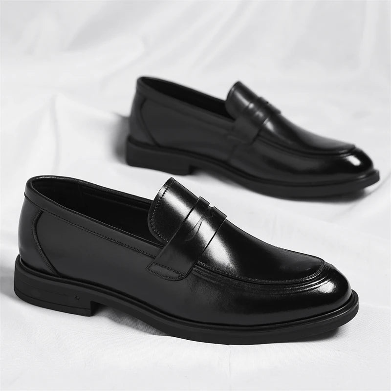 Mocassins Cuir Homme Style Italien | Chaussures Business Slip-On