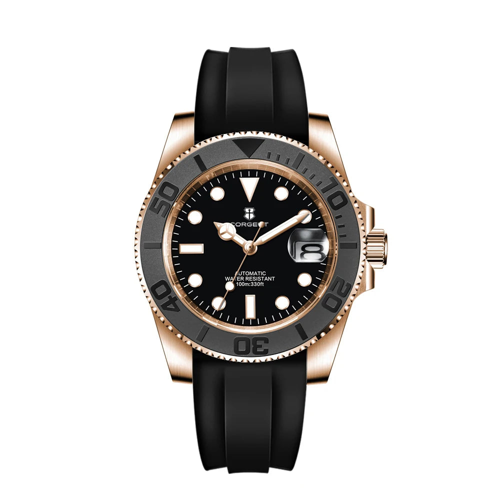 Montre Automatique Homme Corgeut 40mm Mouvement Japonais Saphir – CLEVI Paris