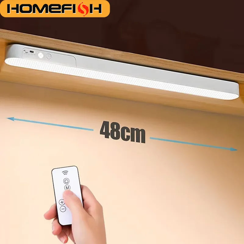 Barre LED Magnétique Sans Fil — 3 Températures, Dimmable, Tactile & Télécommande, USB | CLEVI Paris