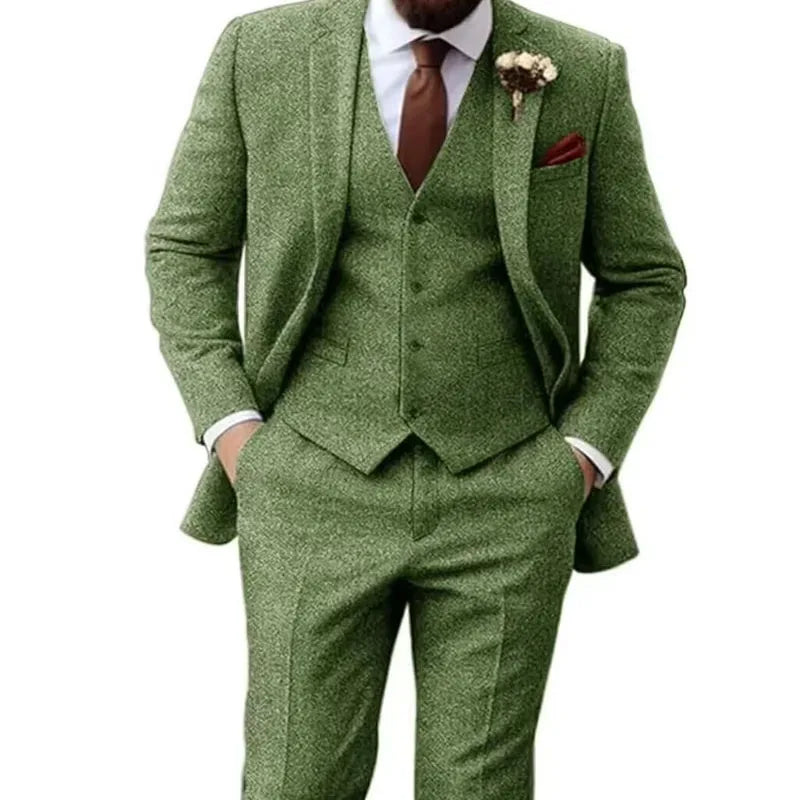 Costume homme 3 pièces à chevrons – CLEVI Paris