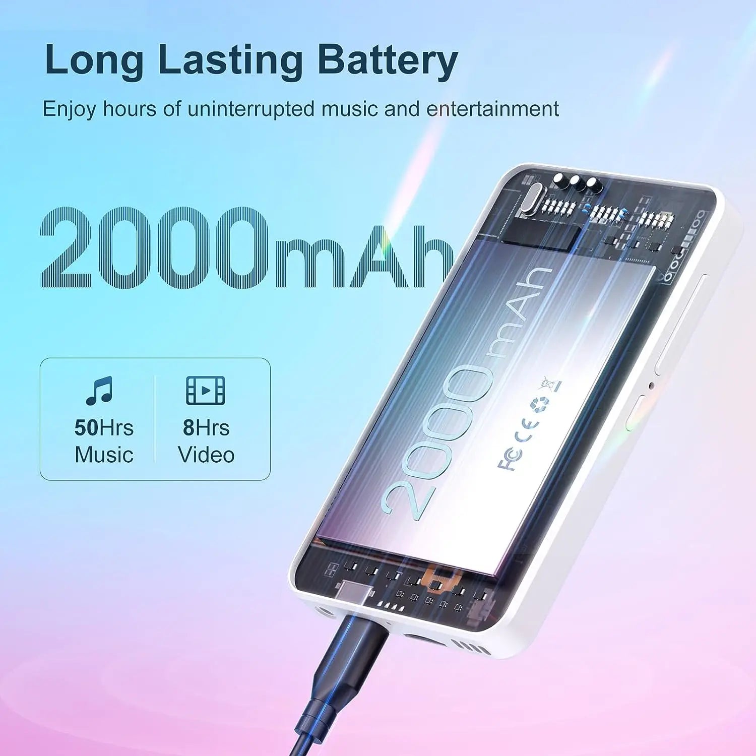 MECHEN H1 Pro Lecteur MP3/MP4 Android 9.0 WiFi Bluetooth Spotify Écran 4" 50h – CLEVI Paris