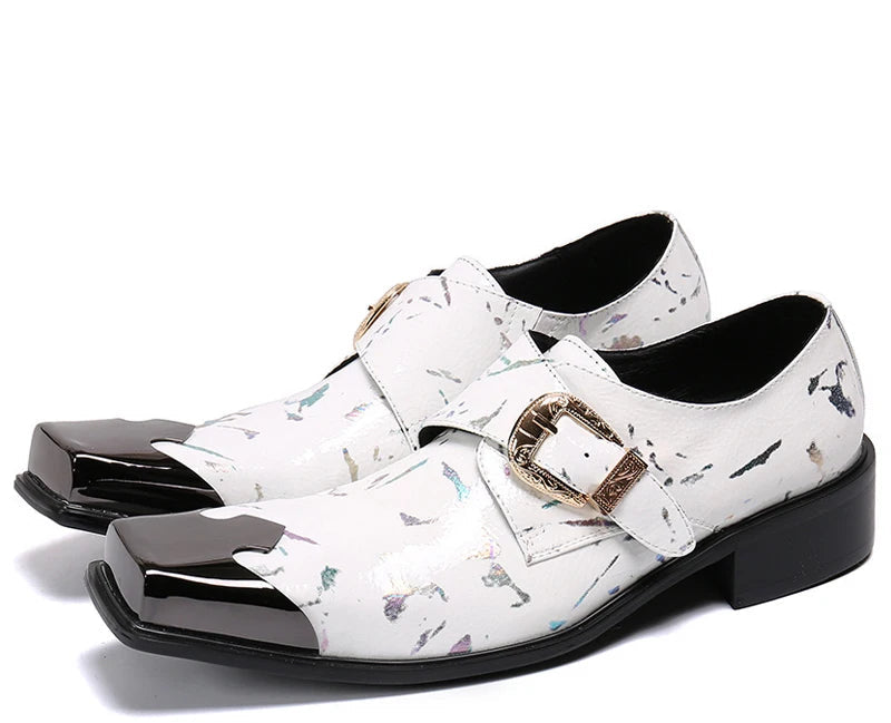 Oxfords Homme Bout Métal Doré – CLEVI Paris