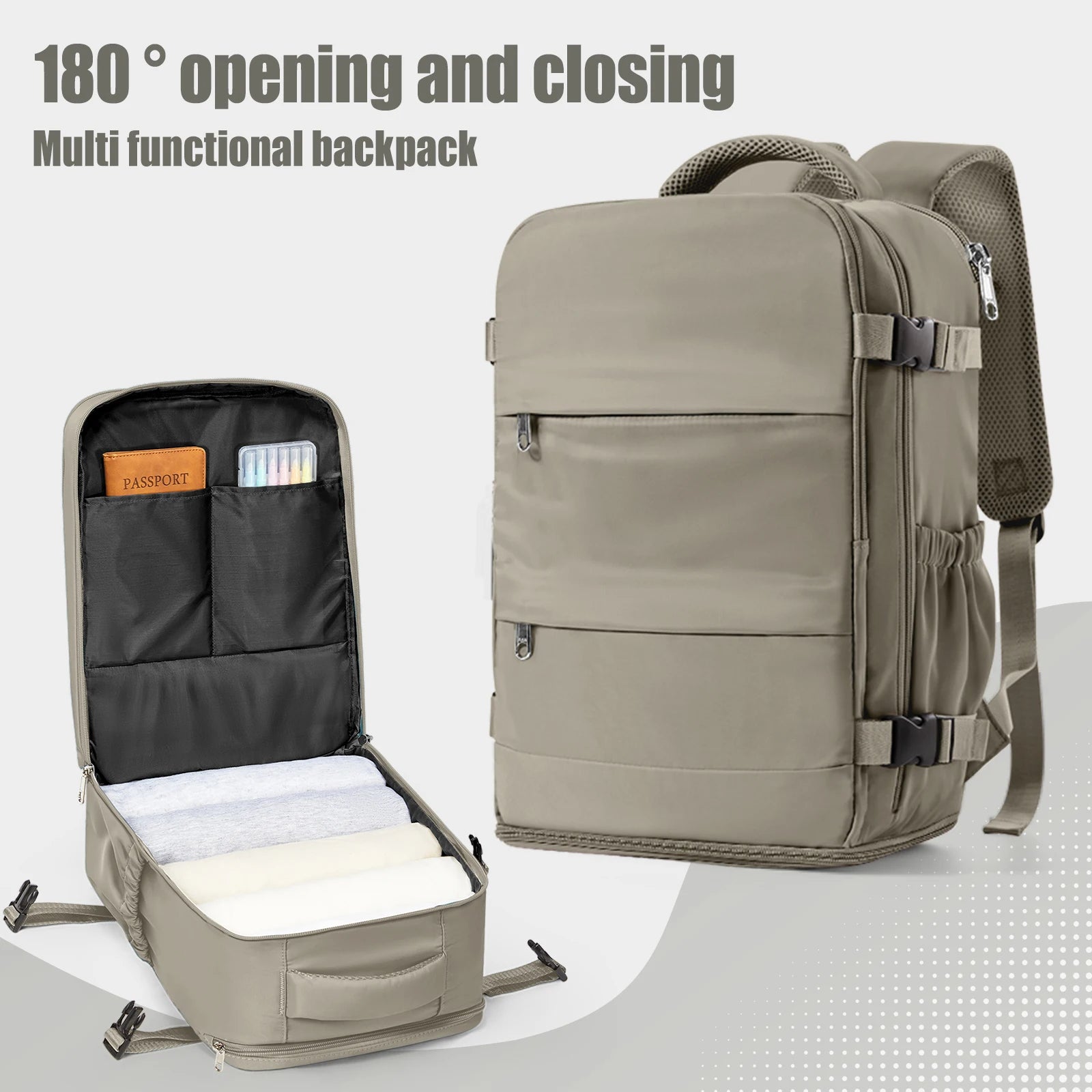 Sac à Dos Cabine 40x30x20 en Nylon — Compatible Ryanair, Laptop, Voyage, 4 Coloris | CLEVI Paris