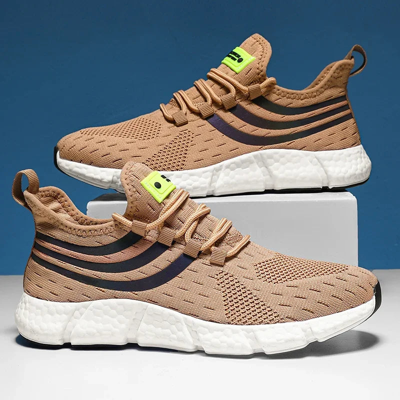 Baskets Unisexe Légères Respirantes – Semelle Antidérapante TPR Running Marche Sport Casual Pointures 36–46 – CLEVI Paris