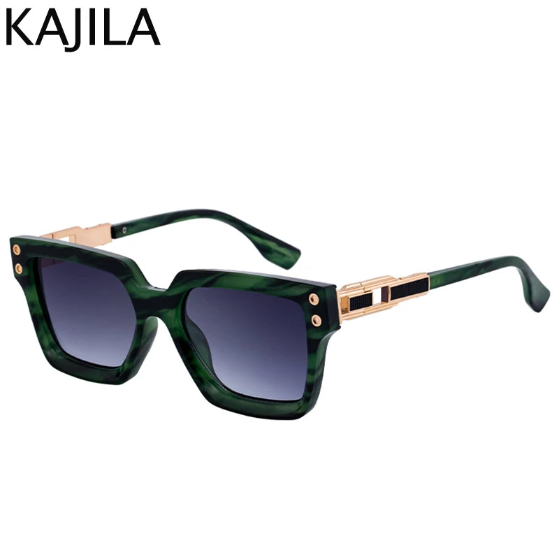 Lunettes de Soleil Carrées Punk Polarisées Monture Alliage UV400 Homme 14 Coloris – CLEVI Paris