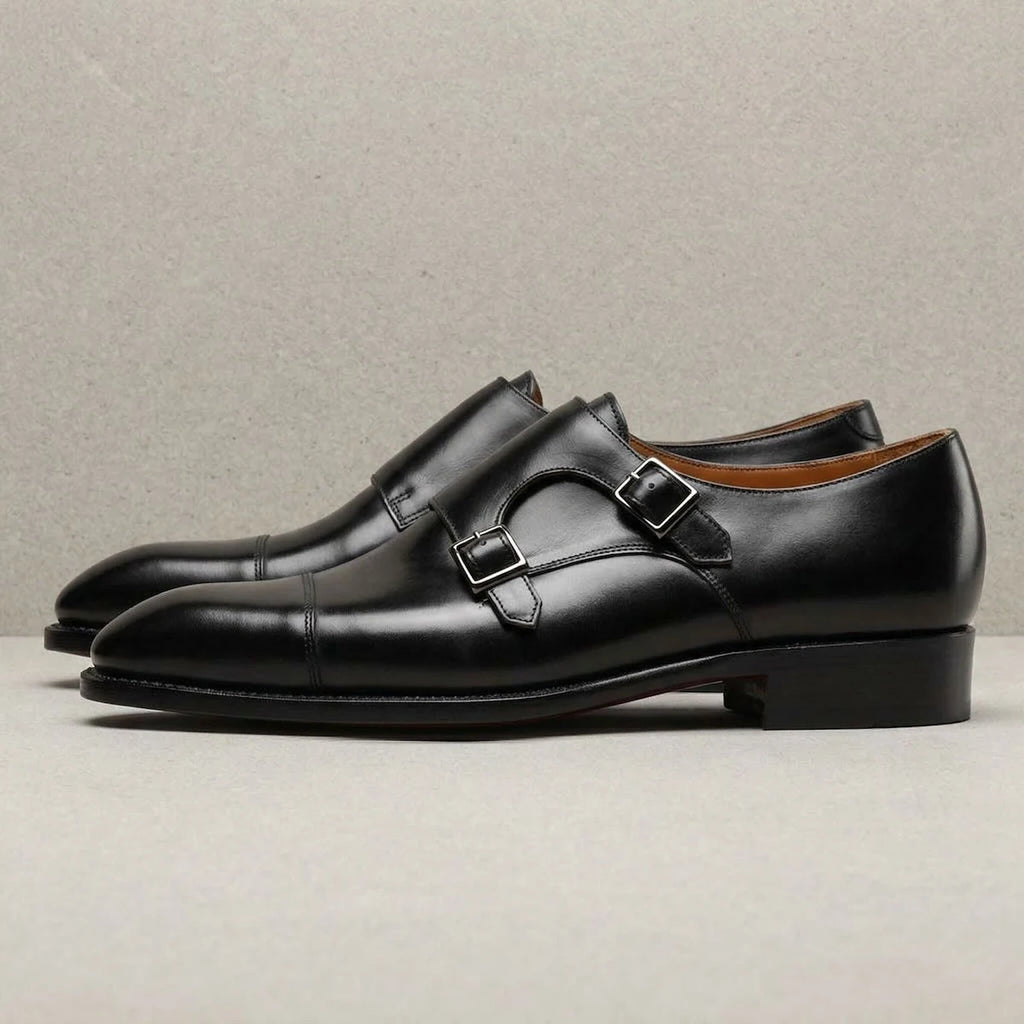 Oxfords Cuir Monk Strap Homme – CLEVI Paris