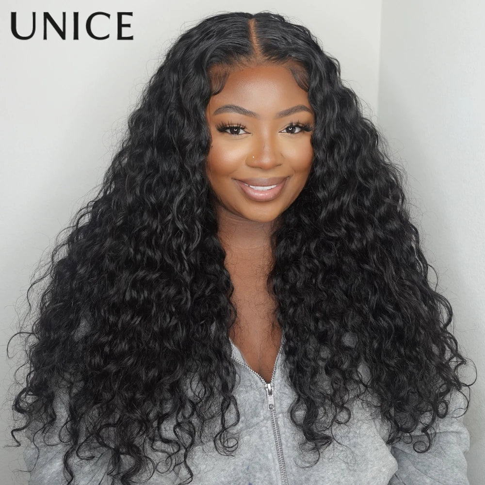 Perruque Water Wave Cheveux Humains Remy Hair 7x5 & 13x4 HD Glueless Cordon Pré-Coupée – CLEVI Paris