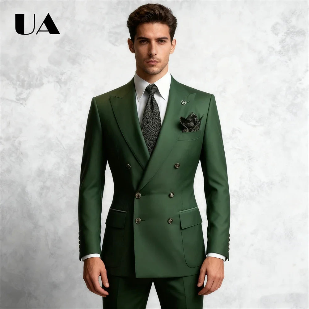 Veste Longue Croisée Homme Uni – CLEVI Paris