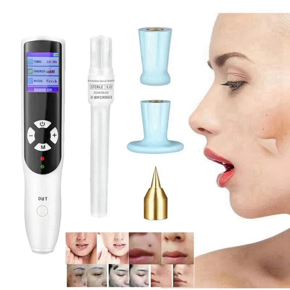 Stylo Plasma Ozone 2-en-1 | Lifting, Anti-Rides, Suppression Taches & Imperfections | Écran LCD 8 Niveaux – CLEVI Paris