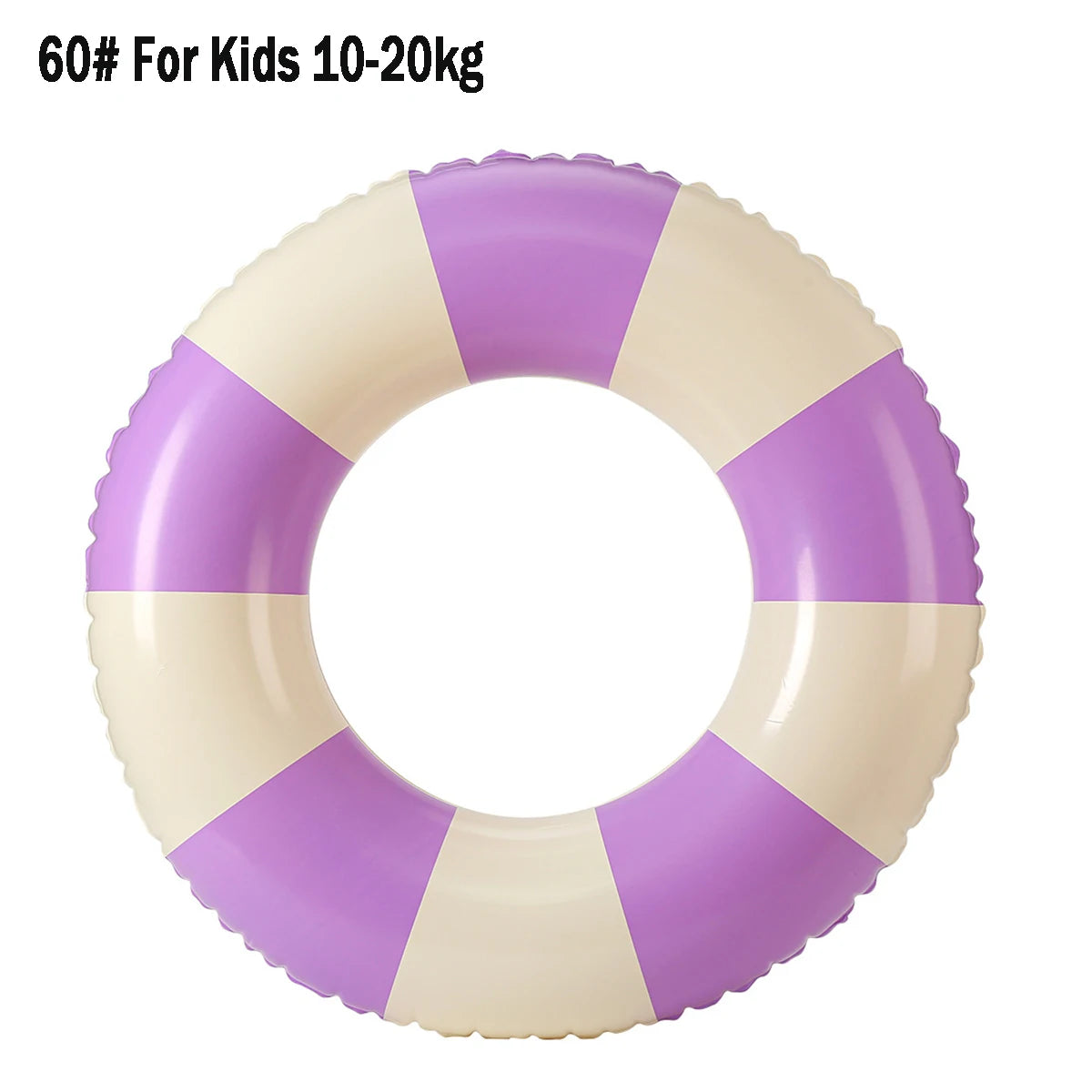 Bouée Gonflable Vintage Rayée – Anneau de Piscine Été 60 à 90 cm – Femme & Adulte