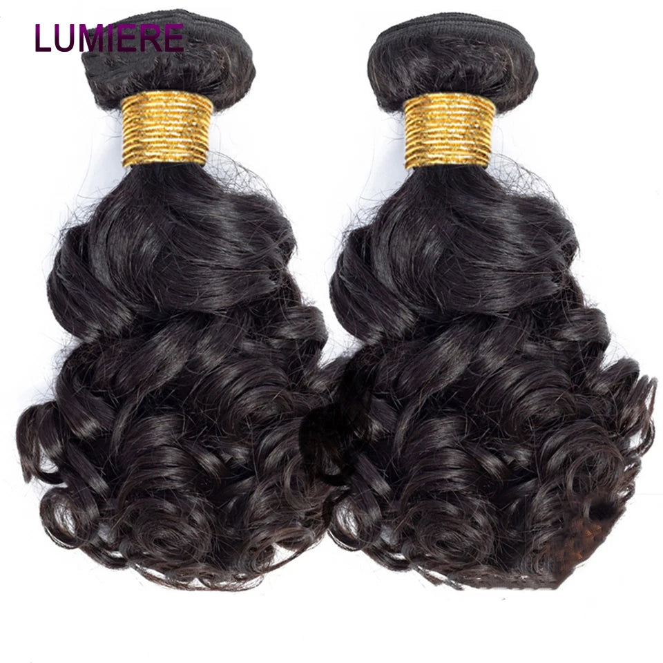 Bundles Funmi Curly Cheveux Humains Indiens Remy Hair Bouncy Rose Curl 8-30 Pouces – CLEVI Paris