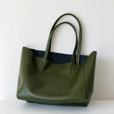Sac cabas femme en cuir à compartiments – CLEVI Paris