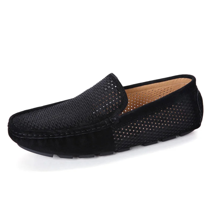 Mocassins Homme Cuir Vache Véritable Ajouré Slip-On Respirant Conduite Casual EU 38-44 TOGEE See – CLEVI Paris
