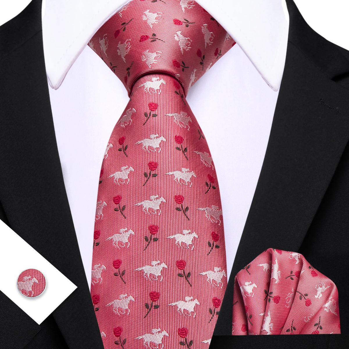 Ensemble cravate homme floral – CLEVI Paris