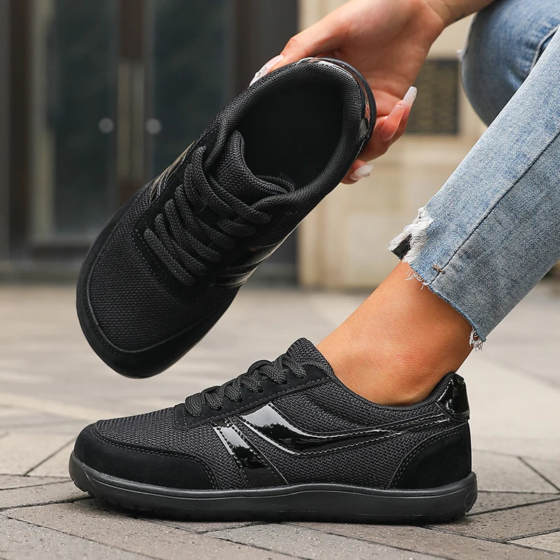 Sneakers Unisexe Bout Large Barefoot Mesh Respirant Semelle Plate – CLEVI Paris