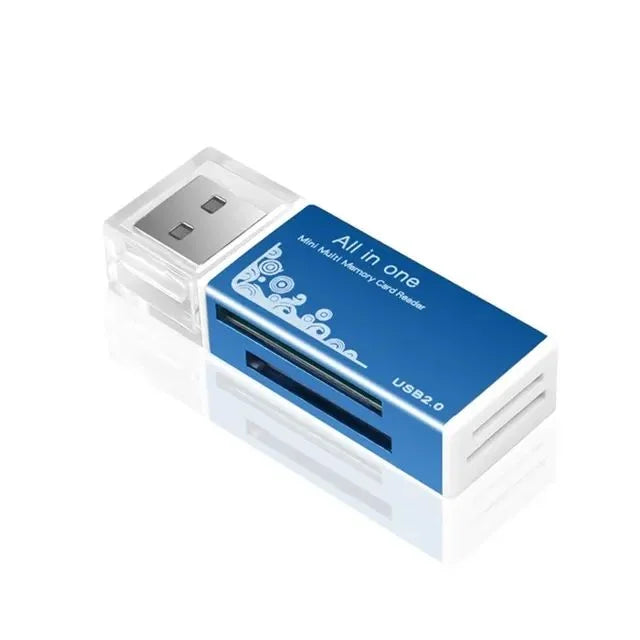 Lecteur de Cartes USB 2-en-1 – SD/TF, USB 2.0 & 3.0, Hub 4 Ports, PC & Laptop