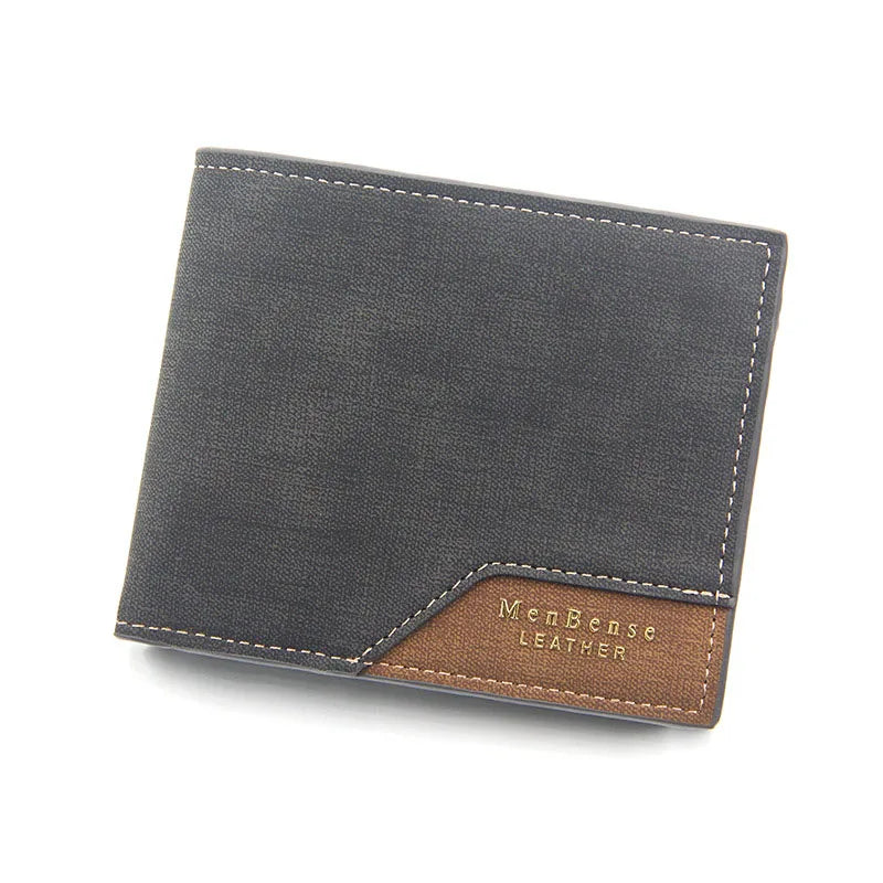 Portefeuille Homme Slim Cuir PU — Porte-Monnaie, Porte-Cartes & Photos, Noir & Marron | CLEVI Paris