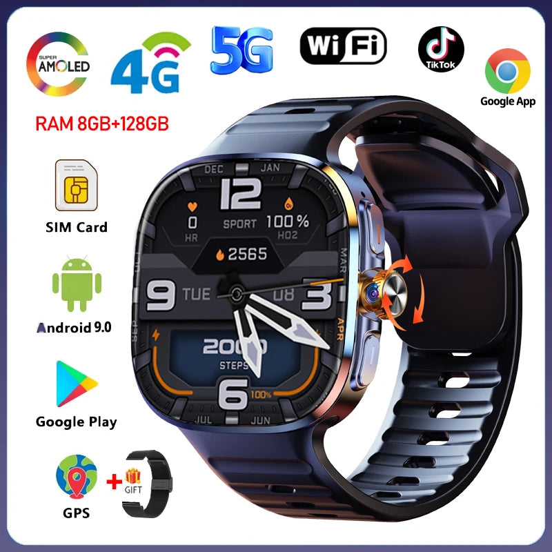 Montre Connectée 4G Android 9.0 Caméra – CLEVI Paris
