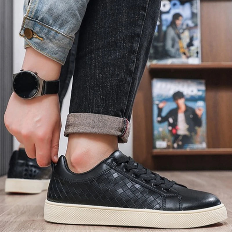 Chaussures Basses Homme Cuir Respirantes – Style Casual Légères Semelle Caoutchouc Pointures 39–45 – CLEVI Paris