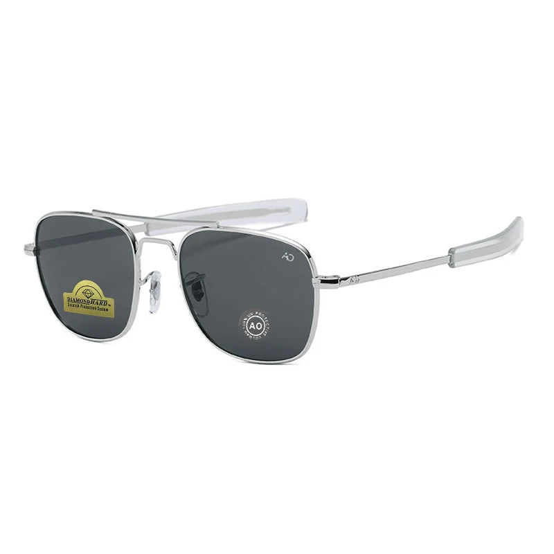 Lunettes de Soleil Pilote Unisexe Verre Trempé UV400 AO8054 – CLEVI Paris