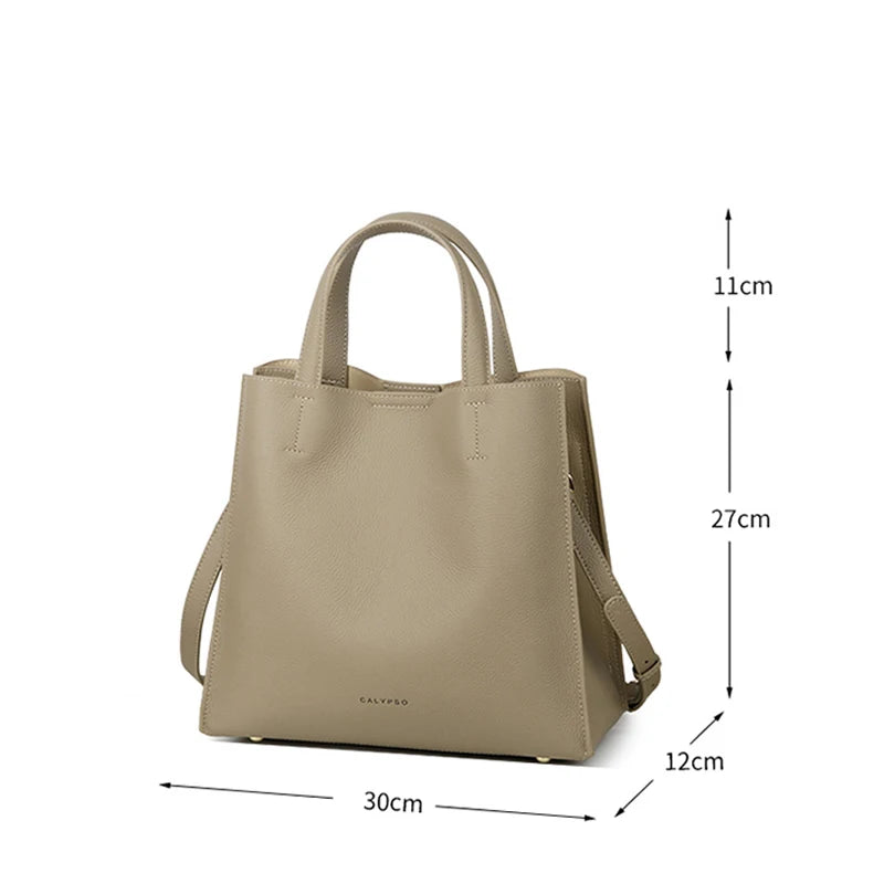 Sac à Main Cuir Vachette Femme Tote Zip – CLEVI Paris