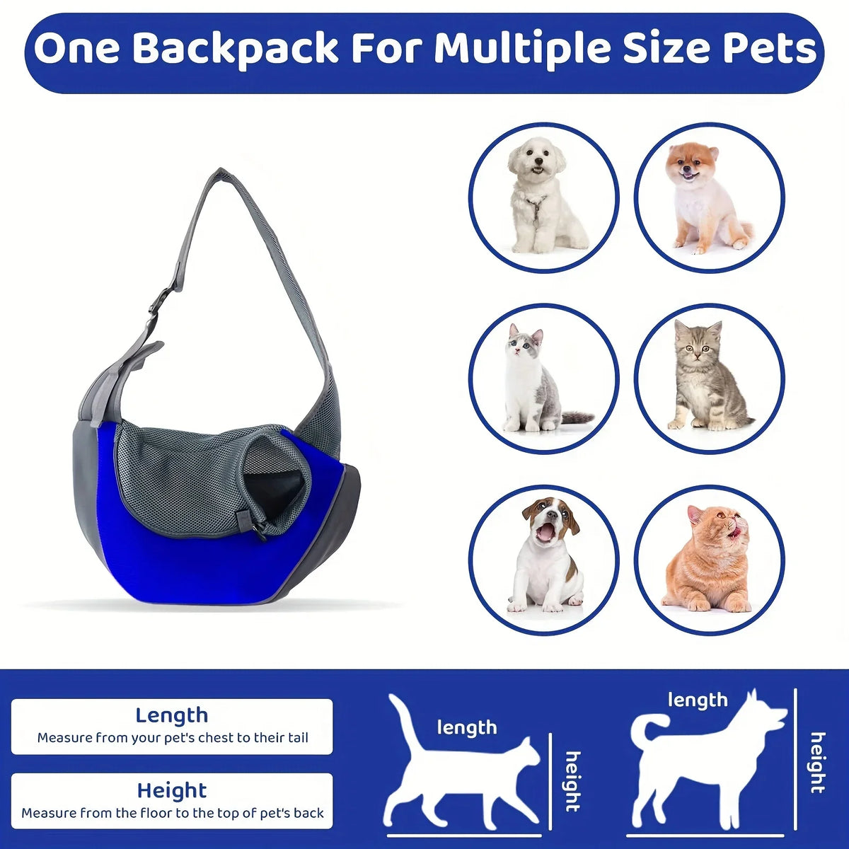 Sac de transport en maille pour chien et chat – CLEVI Paris