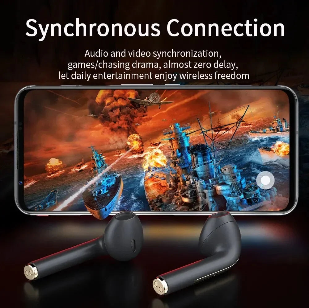 Écouteurs TWS Sport Sans Fil Bluetooth – HiFi Stéréo Waterproof Micro Contrôle Volume Gaming – CLEVI Paris
