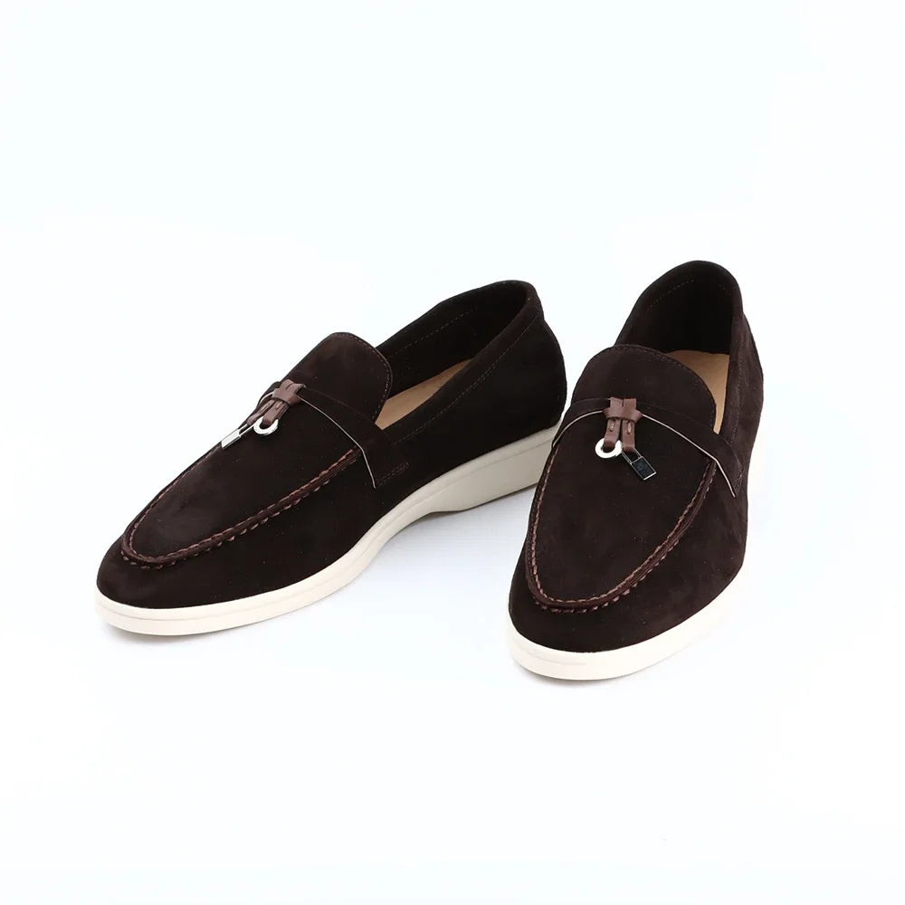 Chaussures plates femme à détails cousus – CLEVI Paris