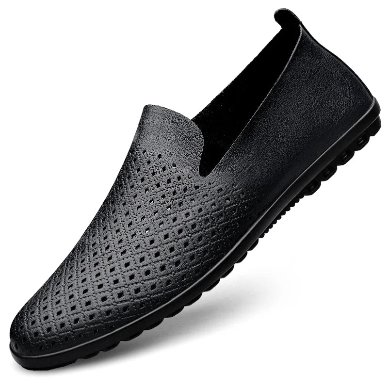 Mocassins Cuir Véritable Homme – Loafers Slip-On Respirants Casual & Formel Grandes Pointures 37–51 – CLEVI Paris