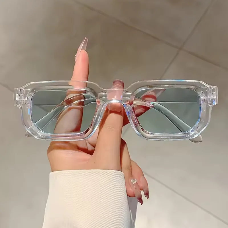 Lunettes de Soleil Rétro Rectangle UV400 – Style Vintage Mixte
