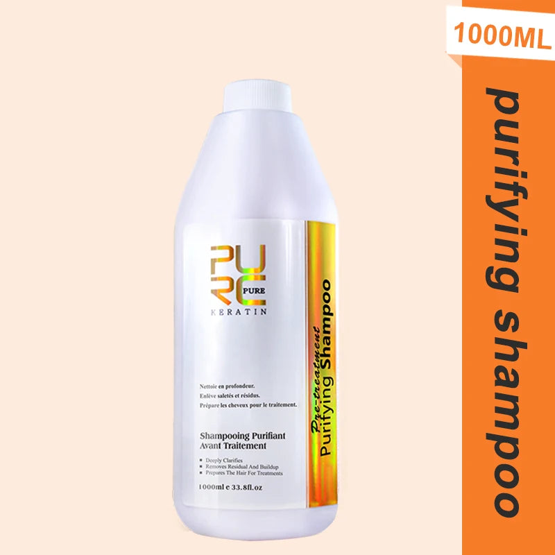 Gamme Kératine Brésilienne PURC 1000ml | Shampoing, Soin & Traitement | Lots 2 ou 3 Pièces – CLEVI Paris