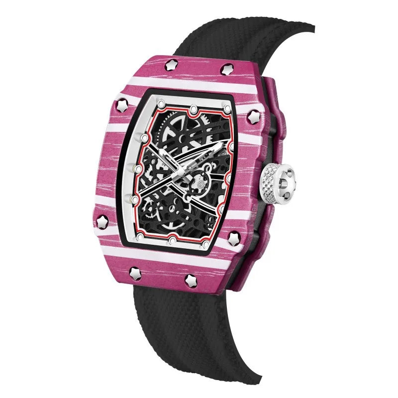 STARPERISH Montre Automatique Japonais Homme Tonneau Ultra-Fin Nylon Lumineux – CLEVI Paris