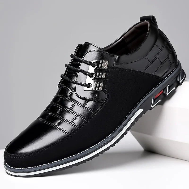Chaussures Casual Homme PU Cuir Lacets Respirant Grande Taille | Business & Casual EU 38-50