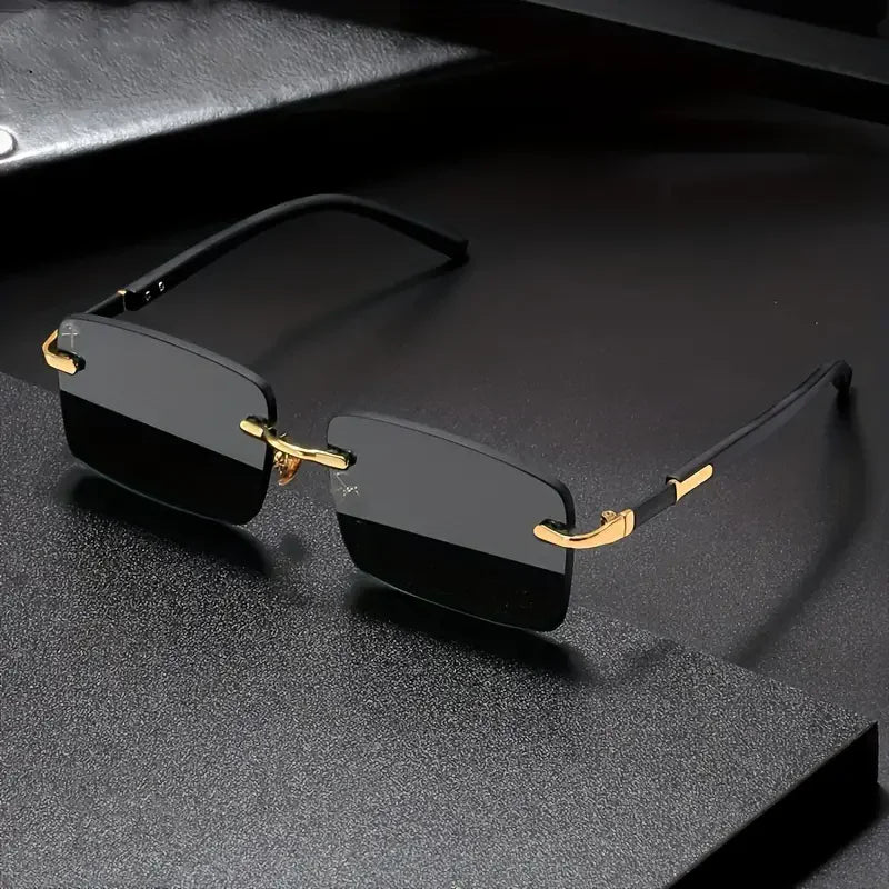 Lunettes de Soleil Sans Monture Rectangle Fashion — CLEVI Paris