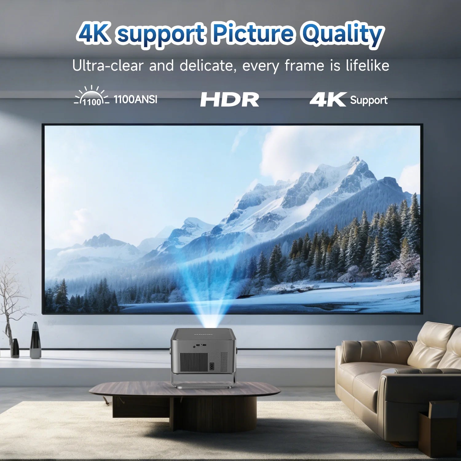 Magcubic HY450GTV Vidéoprojecteur Google TV 1080P HDR10 1100 ANSI Autofocus WiFi – CLEVI Paris