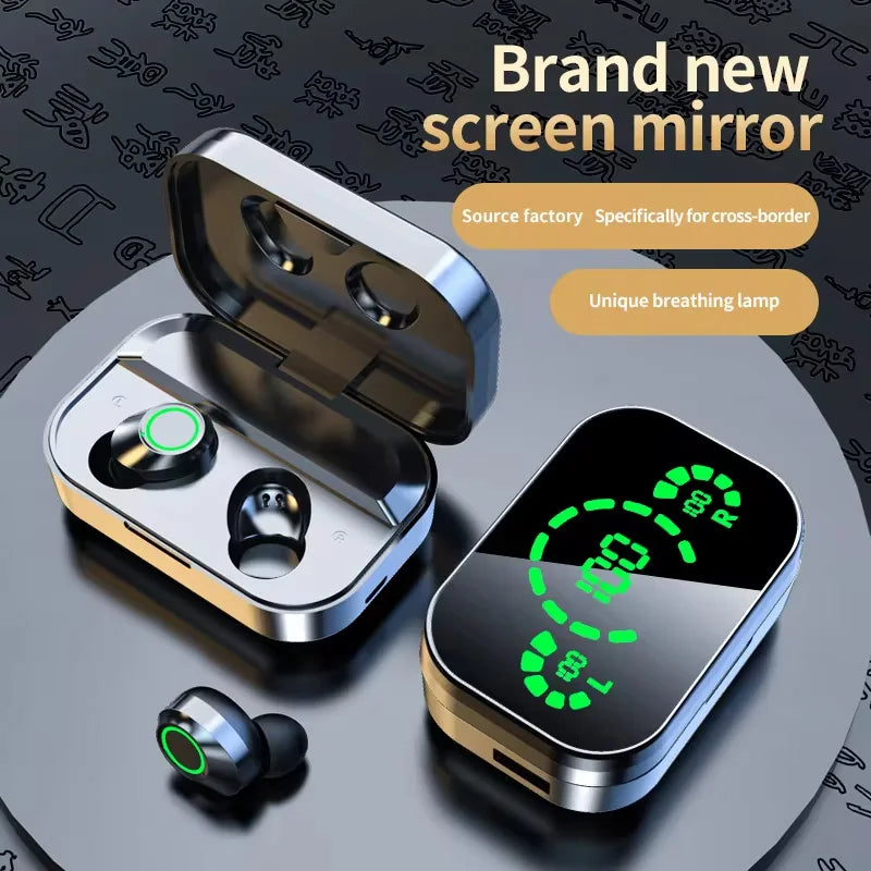 Écouteurs TWS YD03 Bluetooth 5.3 ANC HiFi 13mm Tactile 8h Étanche Affichage Boîte Sport – CLEVI Paris