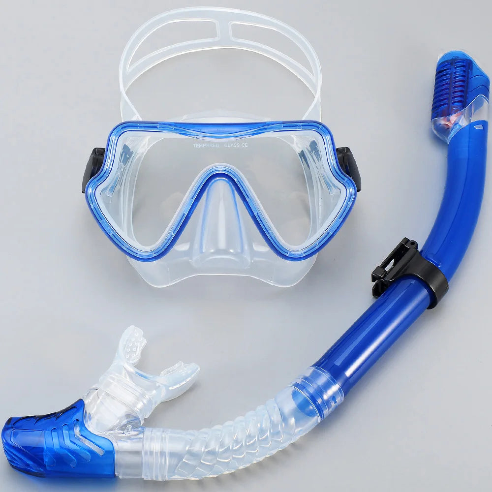 Masque de Plongée & Tuba JoyMaySun – Verre Trempé, Vision 180°, Anti-buée