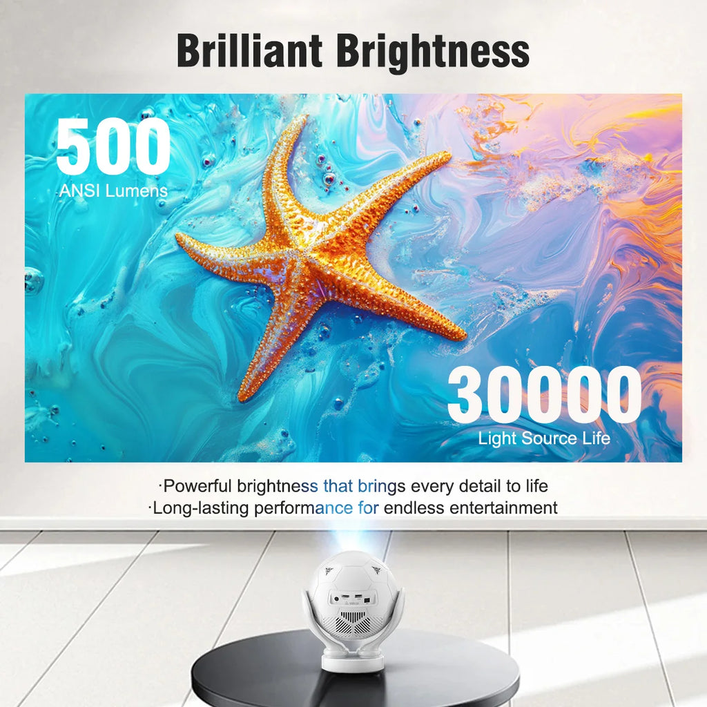 Magcubic HY320F Projecteur Android 14 1080P 8K 500 ANSI WiFi 6 BT 5.4 Ratio 0,8:1 Contrôle Vocal – CLEVI Paris