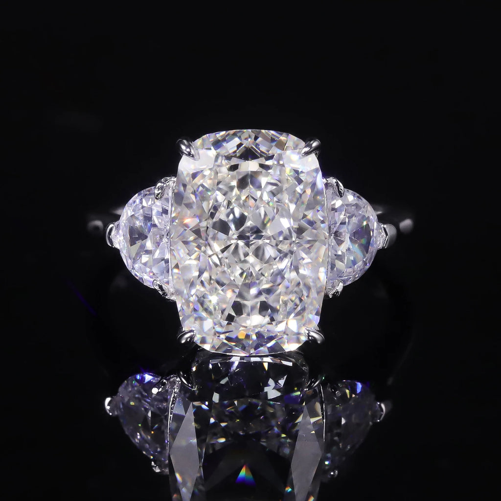 Bague Trois Pierres Argent 925 | Zircon Diamant – CLEVI Paris