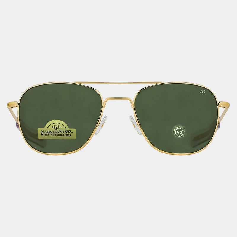 Lunettes de Soleil Pilote Unisexe Verre Trempé UV400 AO8054 – CLEVI Paris