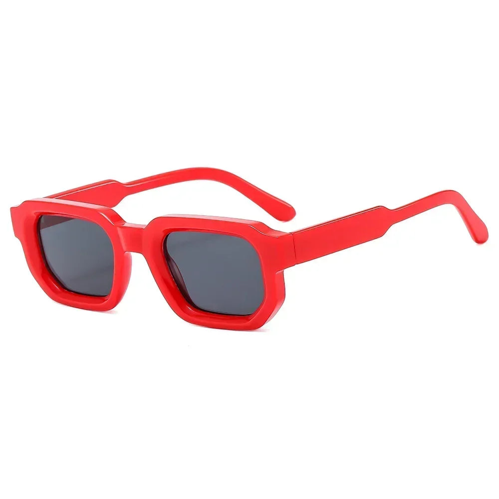 Lunettes de Soleil Carrées Retro Verres Transparents UV400 Unisexe 11 Coloris – CLEVI Paris