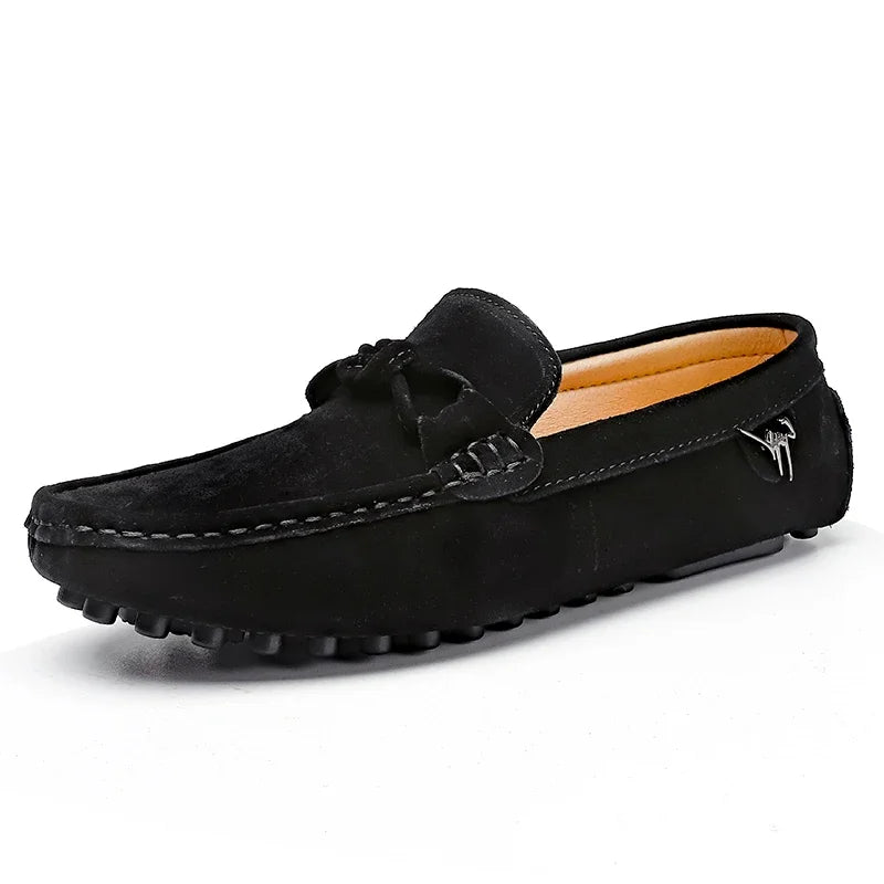 Loafers Style Britannique Homme Cuir Suède Antidérapants – CLEVI Paris