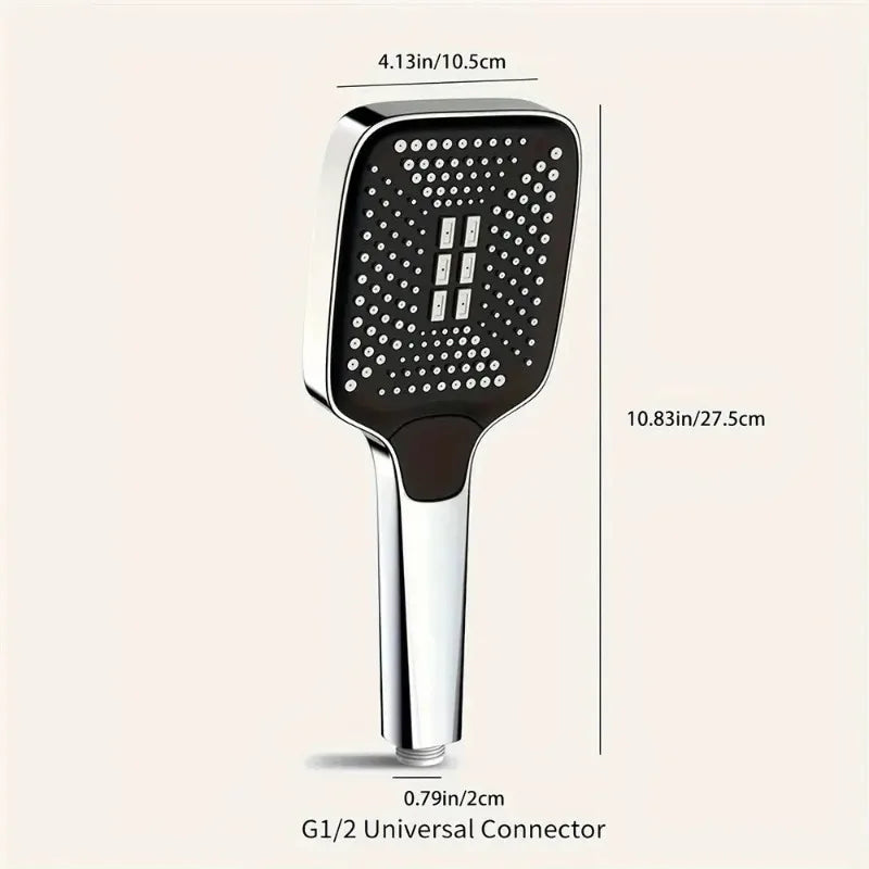 Pommeau de Douche Haute Pression 3 Modes – Économie d’Eau