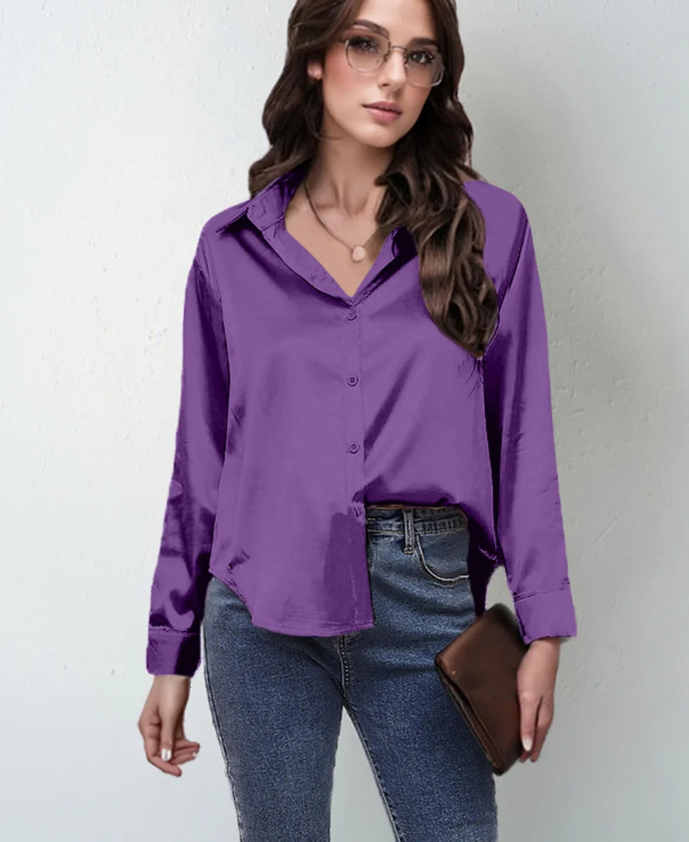 Chemise ample manches longues femme – CLEVI Paris
