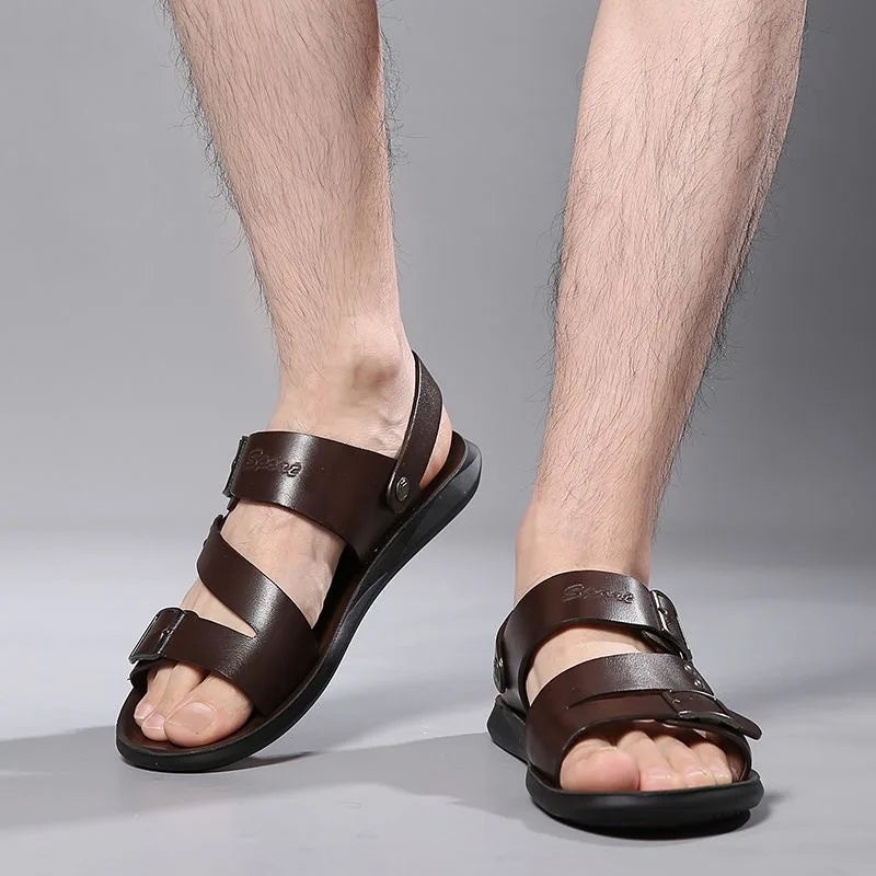 Sandales Homme Été Double Port Antidérapant Semelle Souple | Plage & Casual EU 39-48