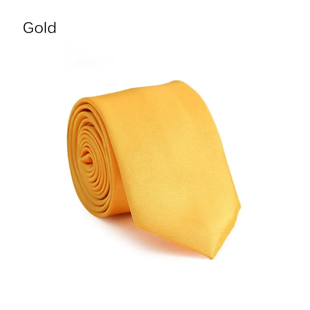 Cravate homme unie fine 5 cm – CLEVI Paris