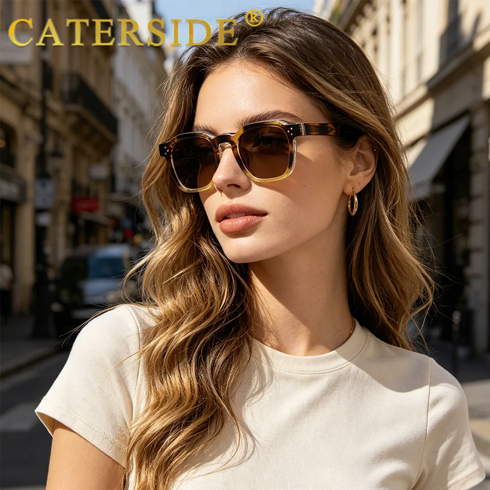 Lunettes de Soleil Caterside Style Punk Petit Cadre Carré UV400 Unisexe – CLEVI Paris